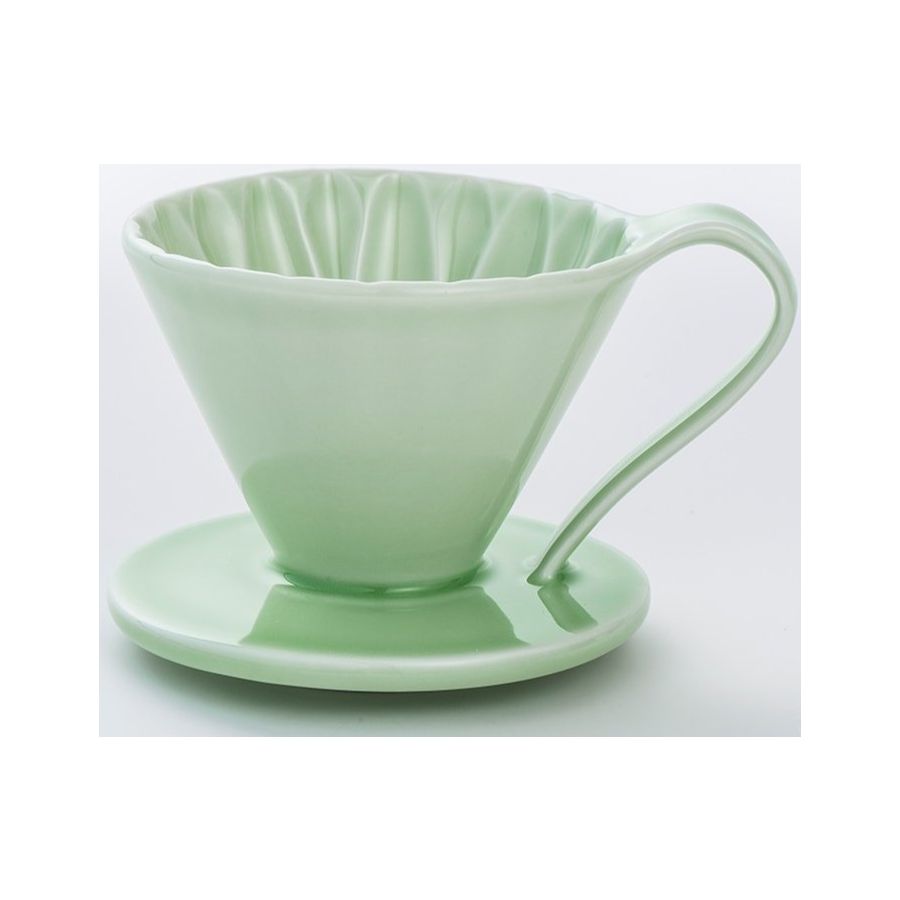 CAFEC Arita Ware Flower Dripper 1 kop, grøn