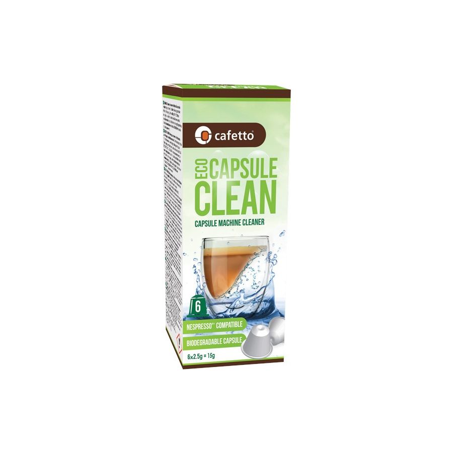 Cafetto Eco Capsule Clean økologisk rengøringskapsel 6 stk