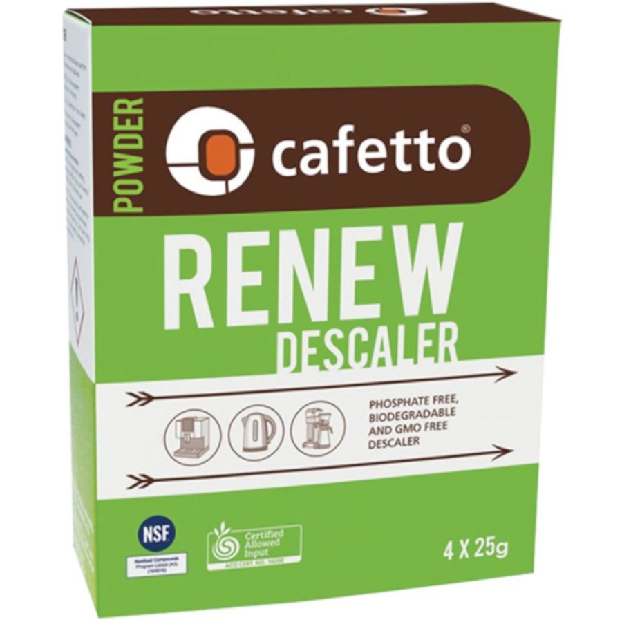 Cafetto Renew økologisk afkalkningsmiddel 4 x 25 g