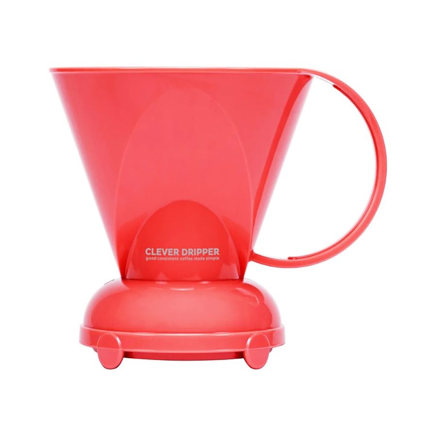 Clever Coffee Dripper L Coral Red + 100 filterpapirer