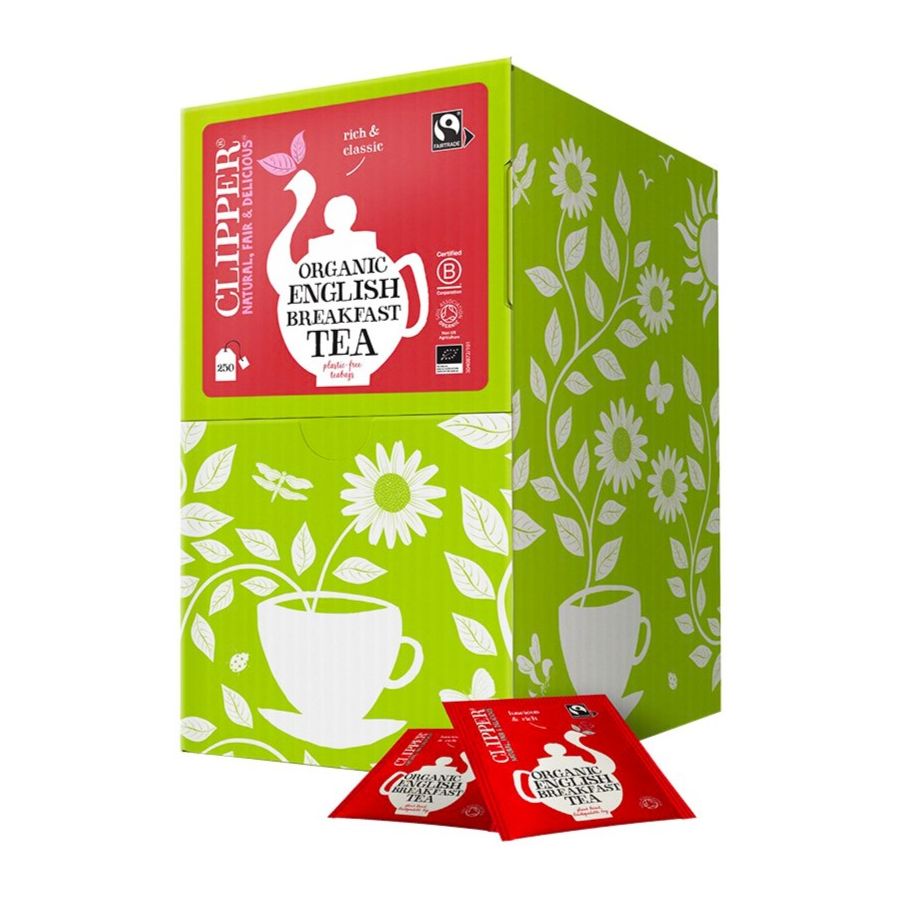 Clipper Organic English Breakfast Tea, 250 teposer