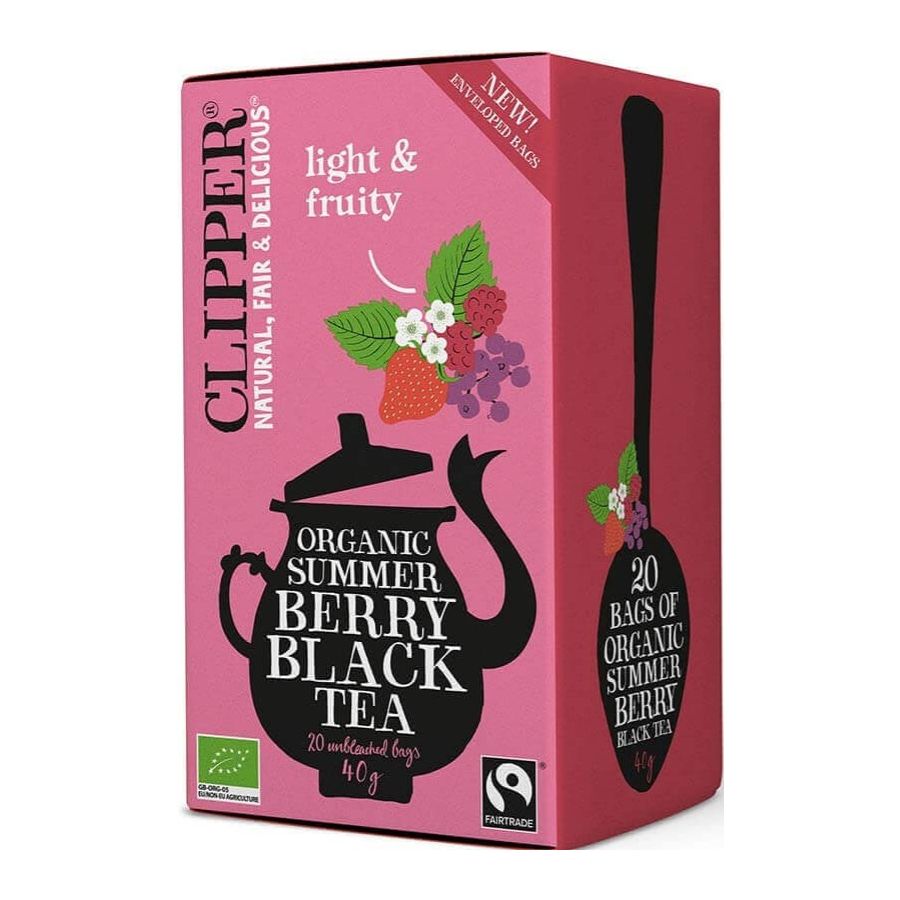 Clipper Organic Summer Berry Black Tea 20 teposer