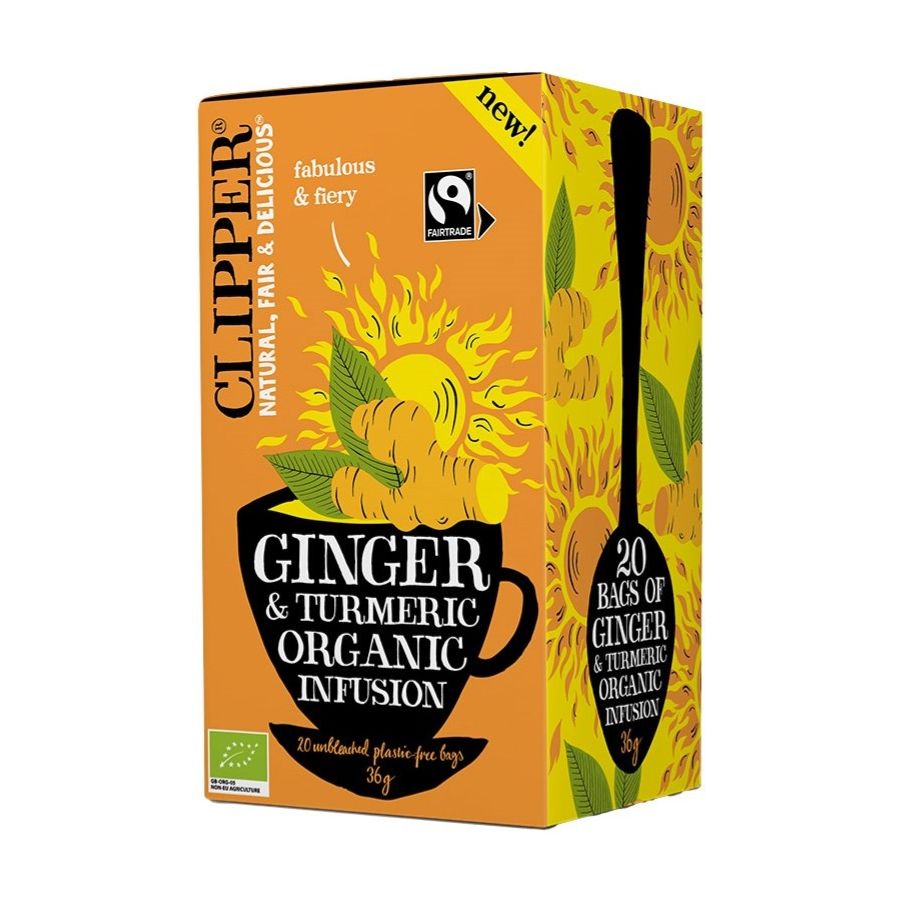 Clipper Organic Ginger & Turmeric Infusion, 20 Tea Bags