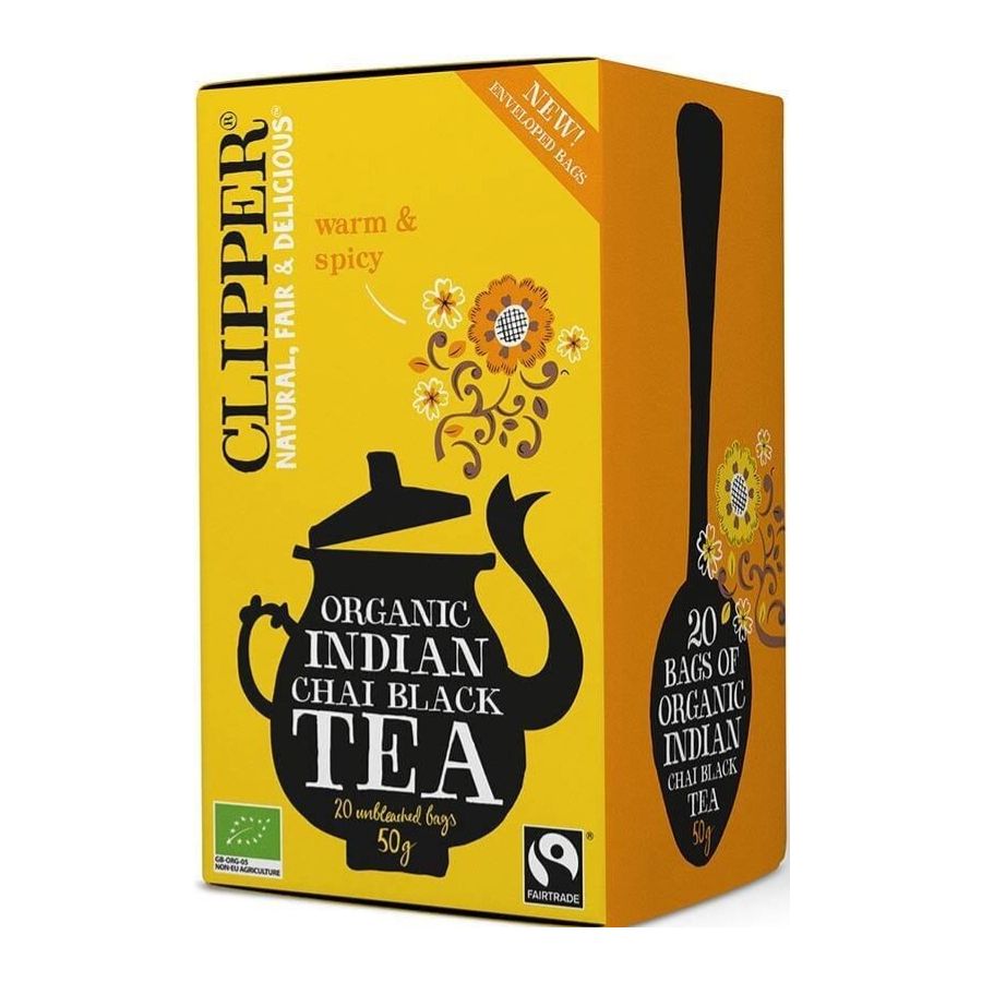 Clipper Organic Indian Chai Black Tea 20 teposer