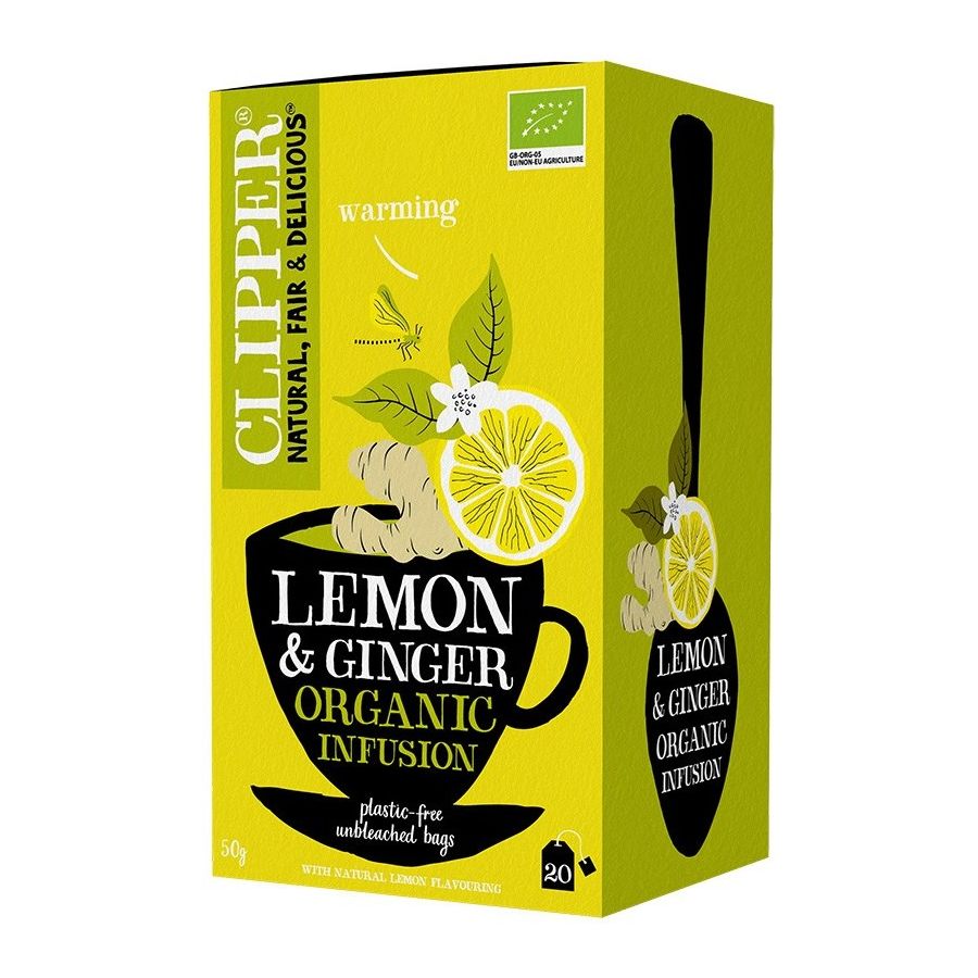 Clipper Organic Lemon & Ginger Infusion 20 teposer