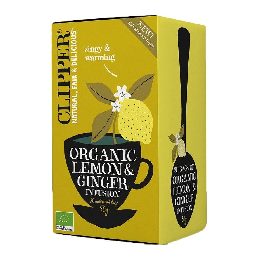 Clipper Organic Lemon & Ginger Infusion 20 teposer