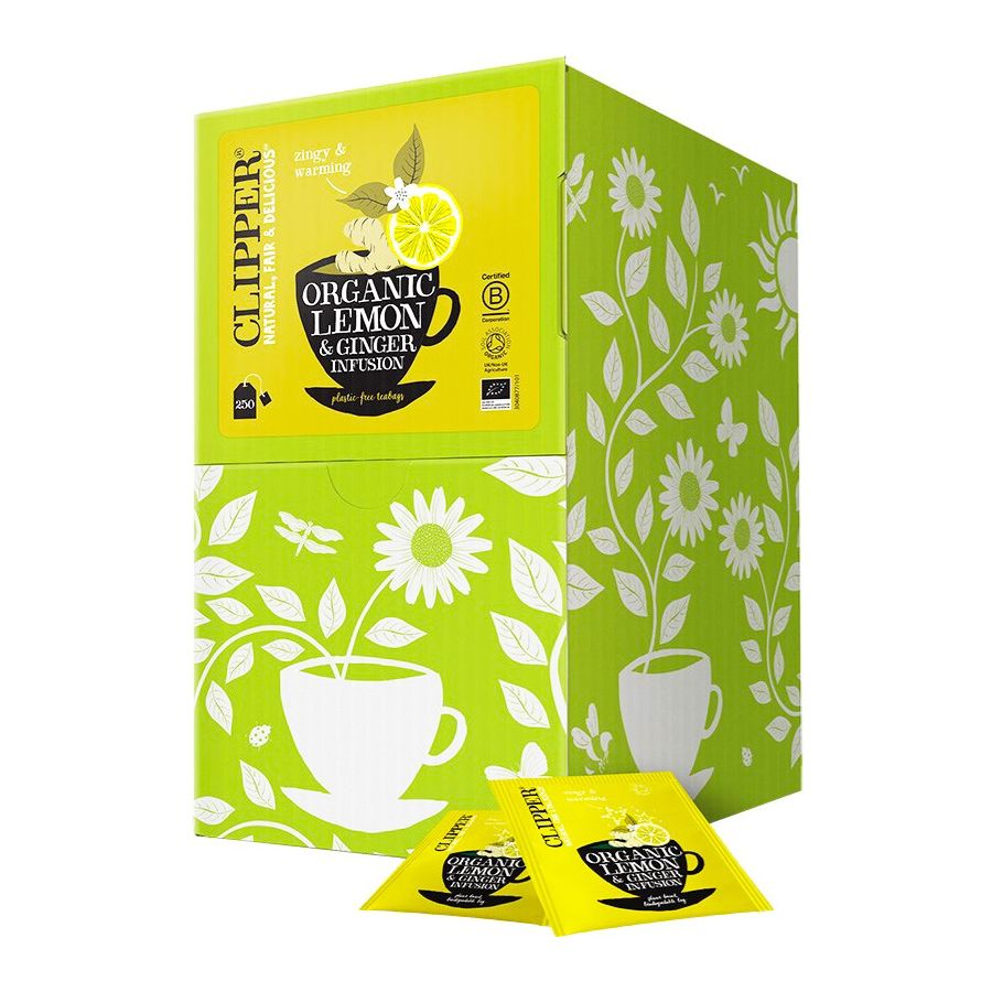 Clipper Organic Lemon & Ginger Infusion 250 teposer