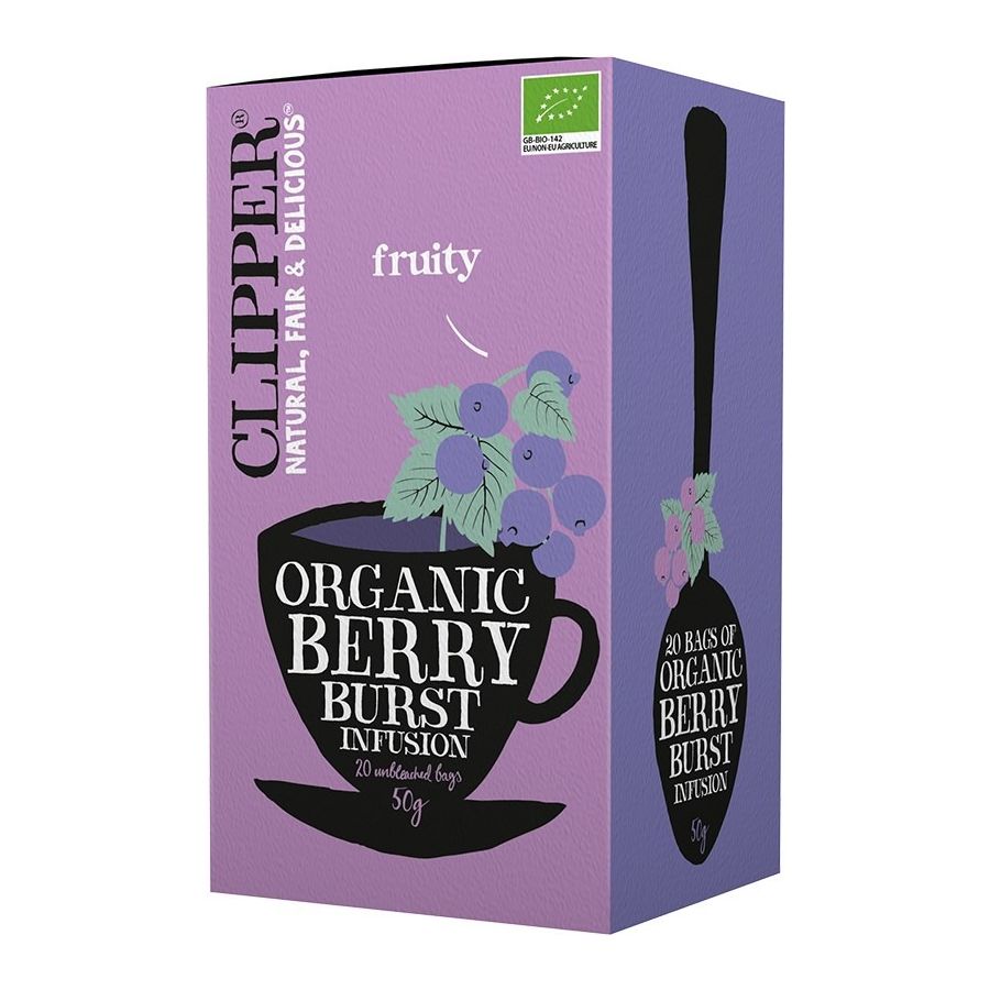 Clipper Organic Berry Burst Infusion 20 teposer