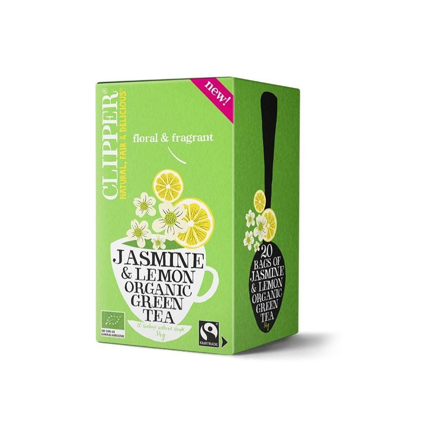 Clipper Jasmine & Lemon Organic Green Tea 20 teposer