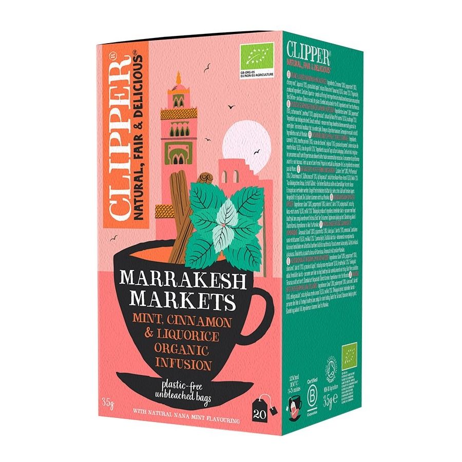 Clipper Organic Marrakesh Markets Mint Infusion 20 teposer