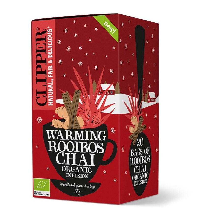 Clipper Organic Warming Rooibos Chai 20 Tea Bags