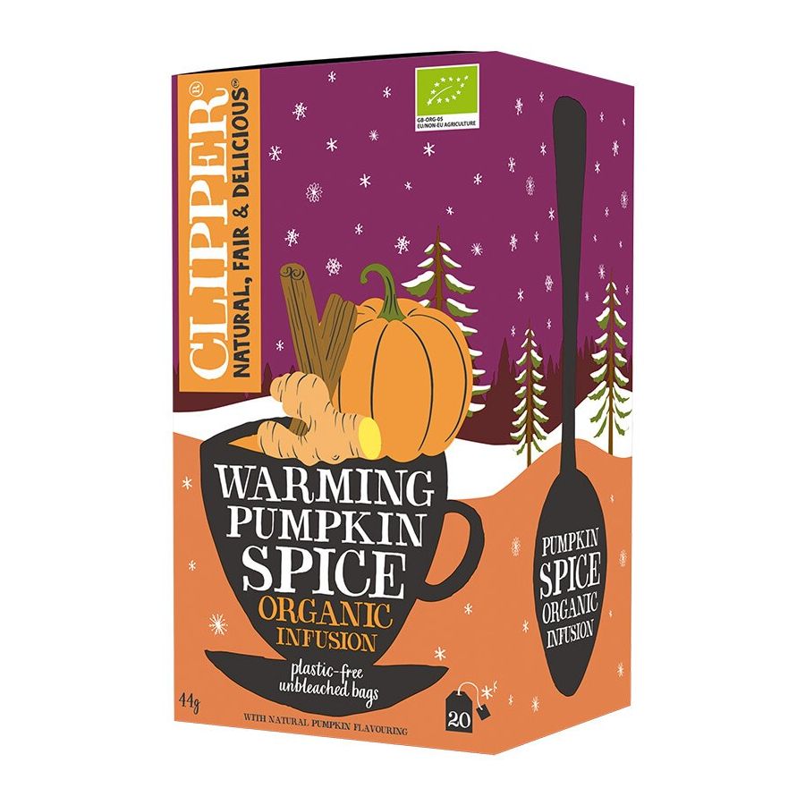 Clipper Warming Pumpkin Spice Organic Infusion 20 teposer