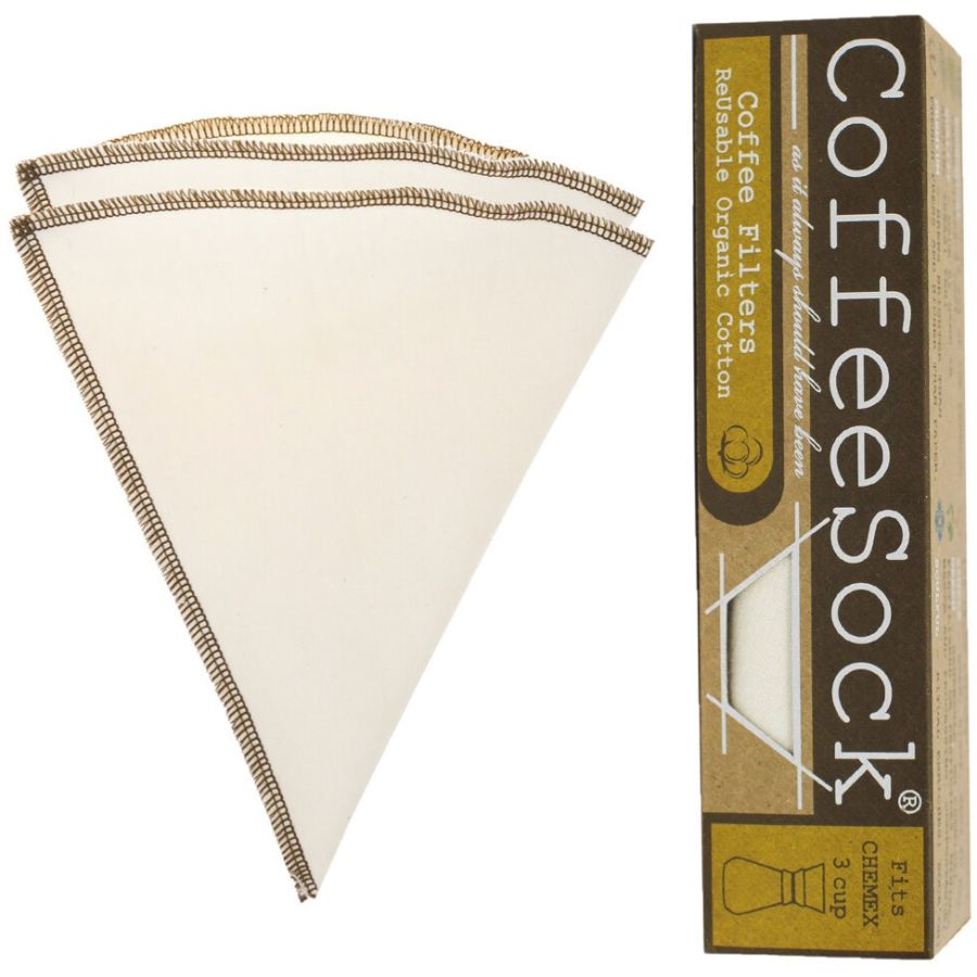CoffeeSock Chemex® Style 3 kaffefilter, 2 stk