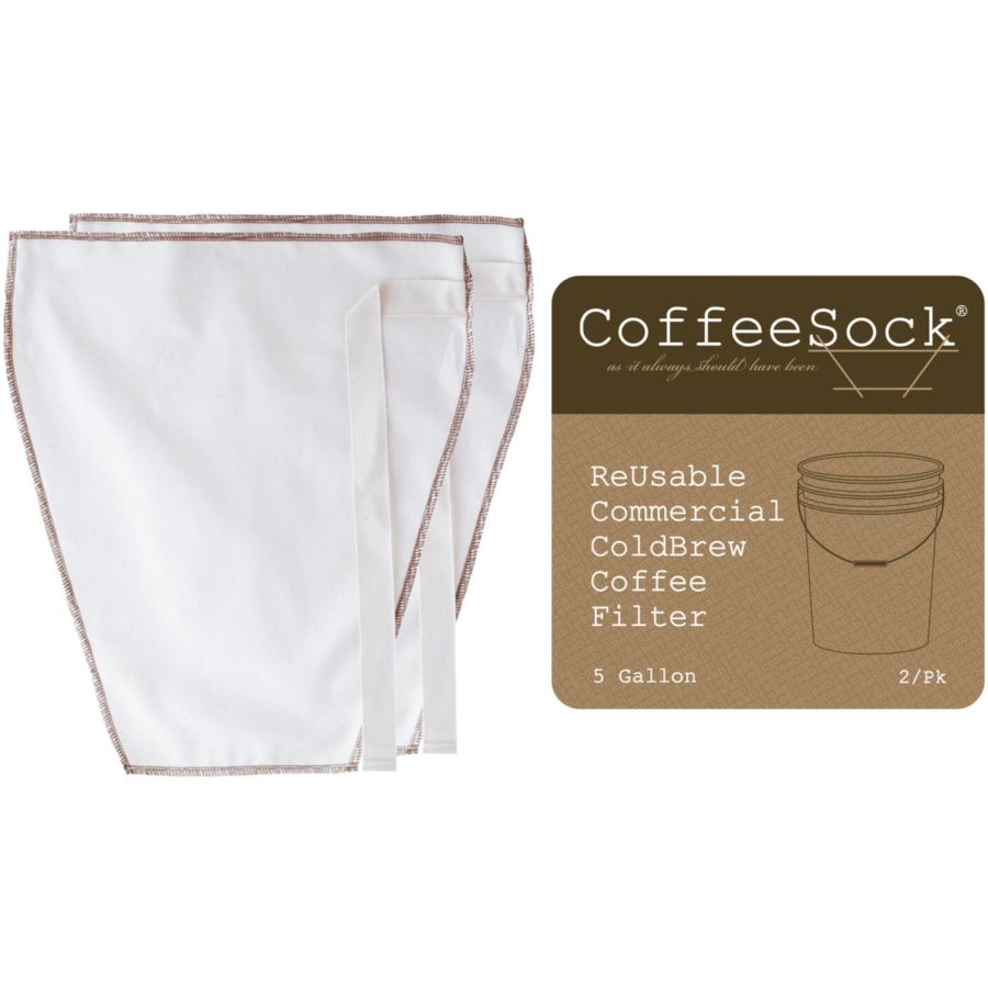 CoffeeSock Kommercielle Cold Brew filtre 5 Gallon, 2 stk