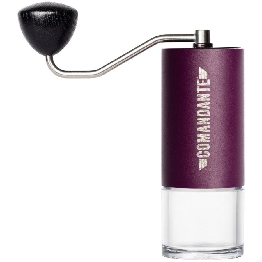 Comandante C40 MK4 Nitro Blade, Deep Purple, Håndkaffekværn fra Comandante, perfekt til kaffeentusiaster der ønsker præcision og kontrol. Med justerbar kværnindstilling passer den til forskellige bryggemetoder lige fra espressokande til stempelkande.