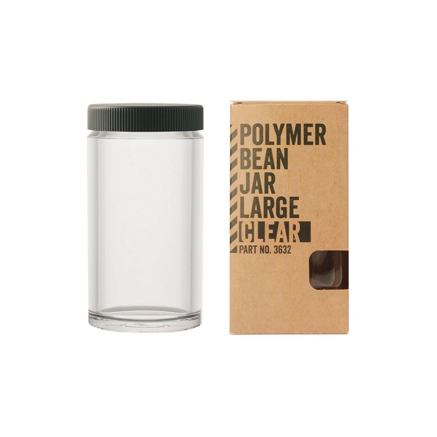 Comandante Polymer Bean Jar Large -kaffedåse, transparent
