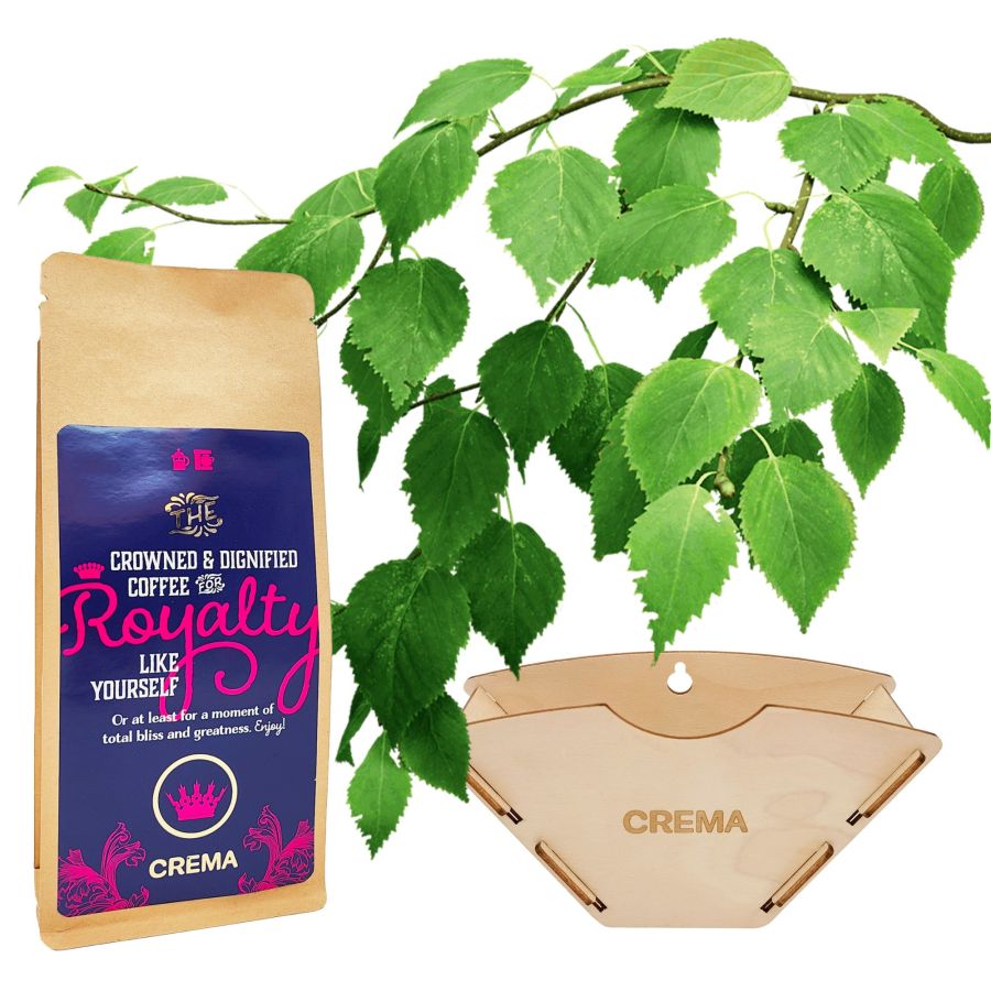 KOLO Design filterpapirholder x Crema Royalty Blend 250 g