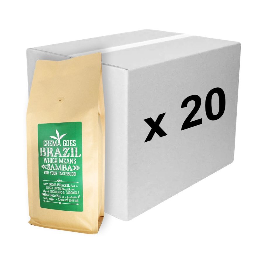 Crema Brazil 20 x 1 kg kaffebønner