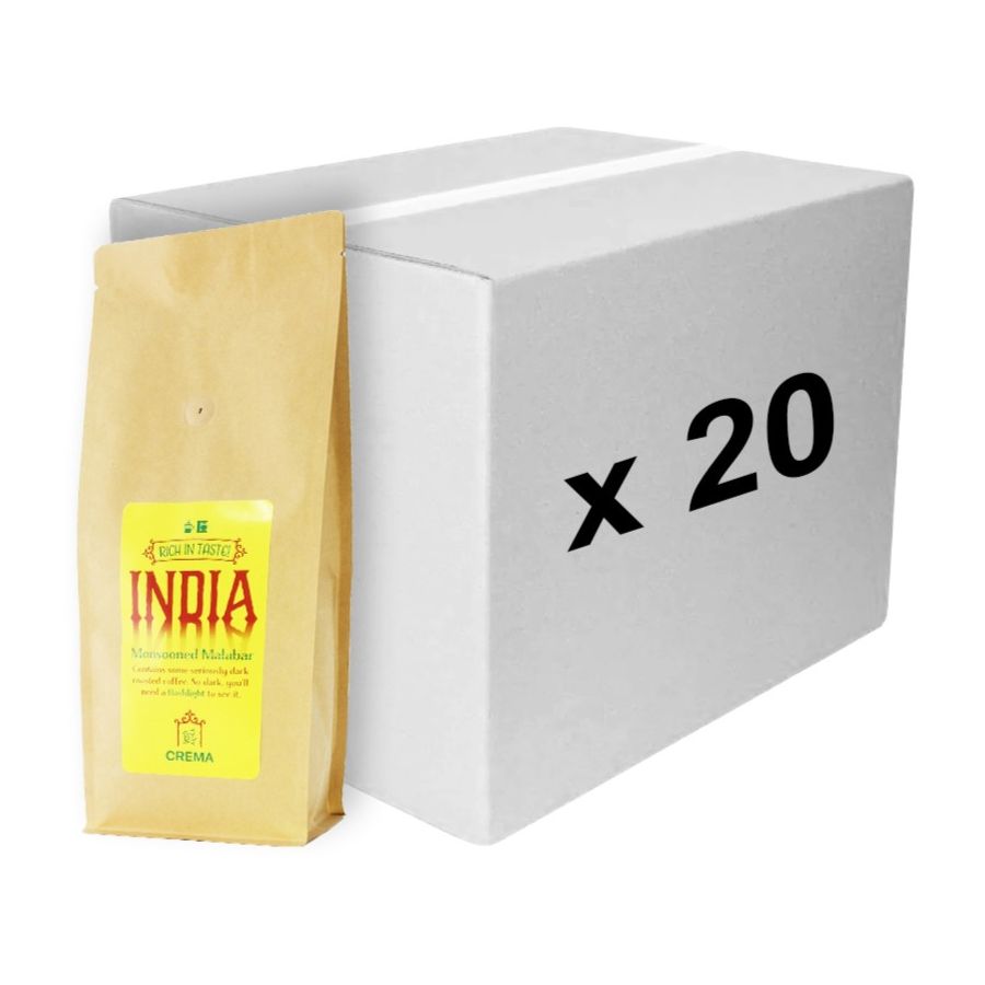 Crema India Monsooned Malabar 20 x 1 kg kaffebønner