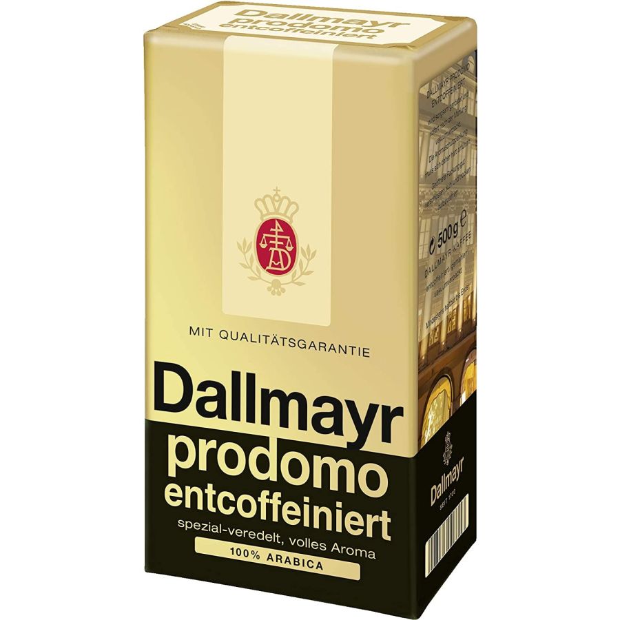 Dallmayr Prodomo koffeinfri kaffe 500 g malet