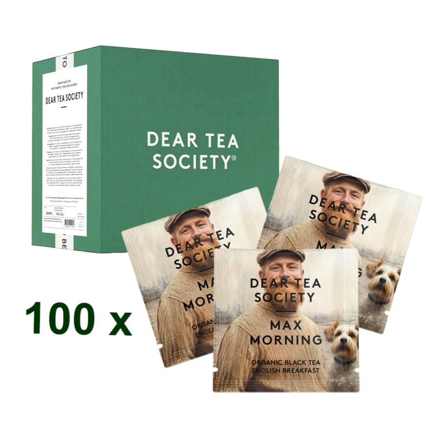 Dear Tea Society Max Morning English Breakfast økologisk sort te, 100 teposer