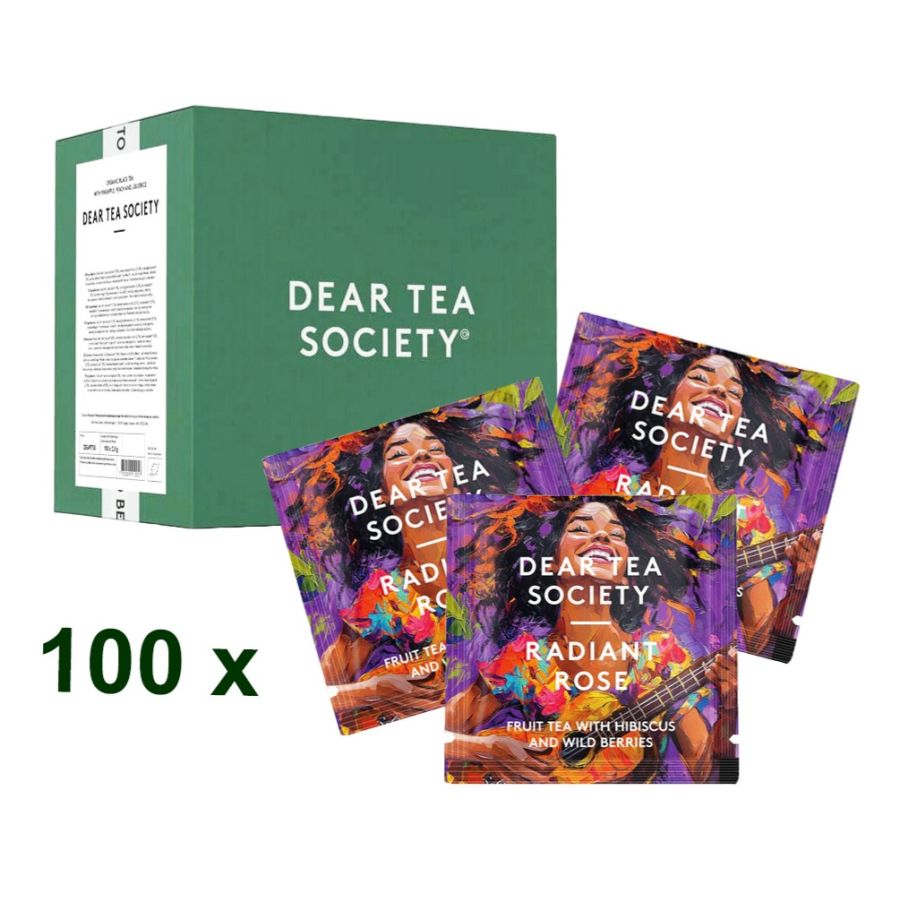 Dear Tea Society Radiant Rose frugtte, 100 teposer