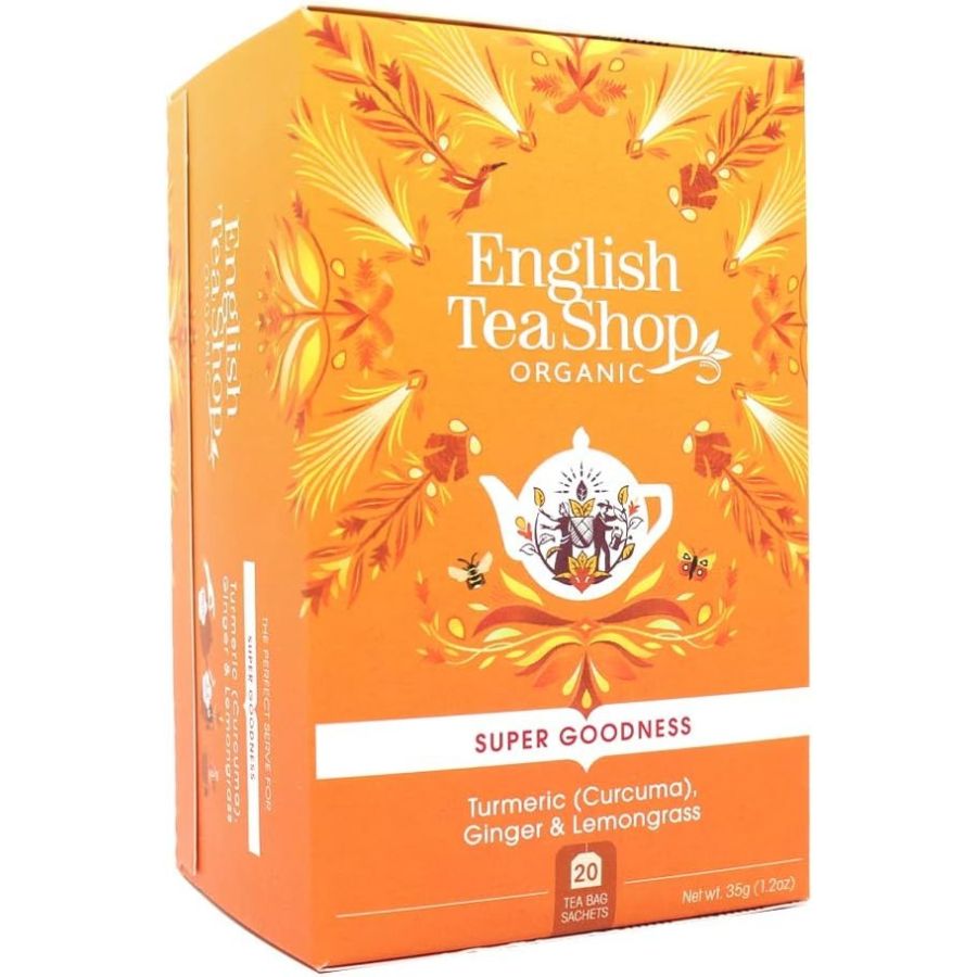 English Tea Shop Organic Turmeric, Ginger & Lemongrass, 20 teposer