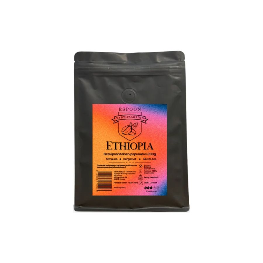 Espoon Kahvipaahtimo Ethiopia 200 g kaffebønner