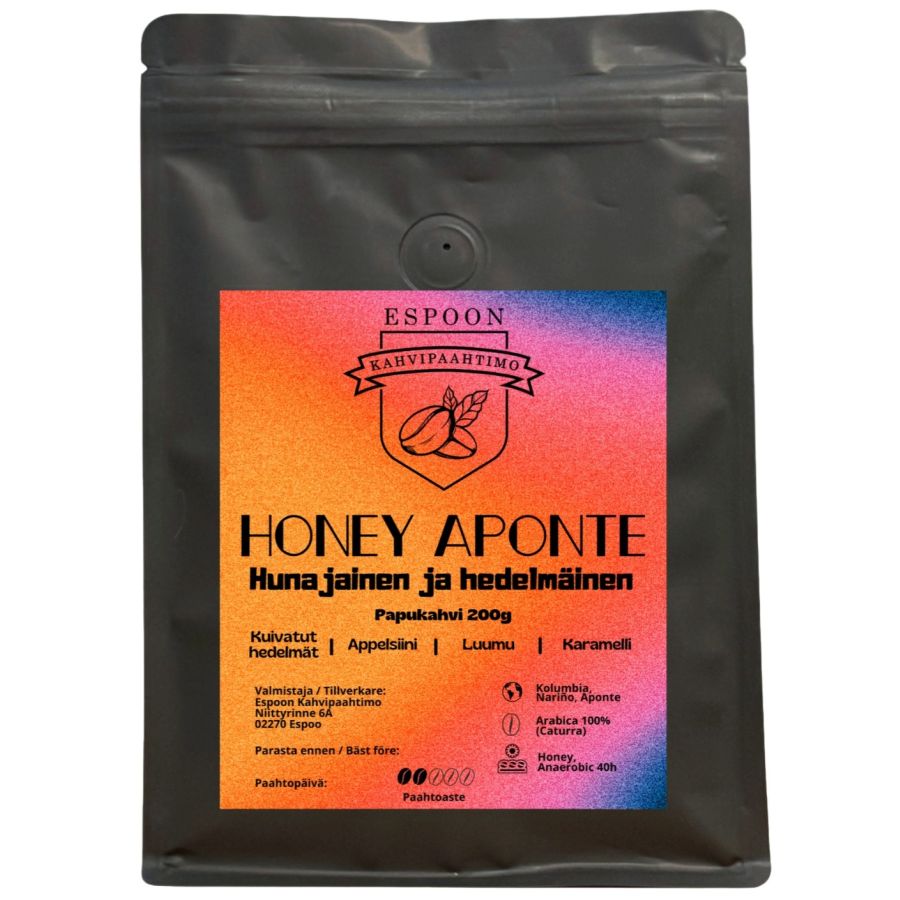 Espoon Kahvipaahtimo Honey Aponte 200 g kaffebønner