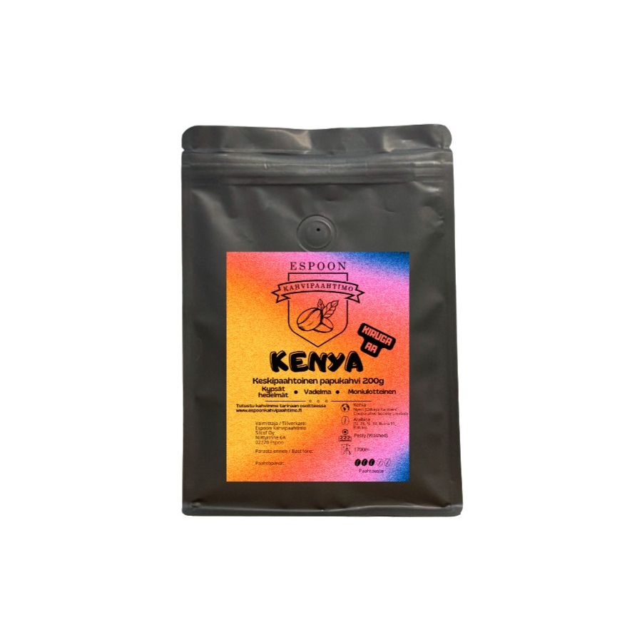 Espoon Kahvipaahtimo Kenya AA Kiruga 200 g kaffebønner