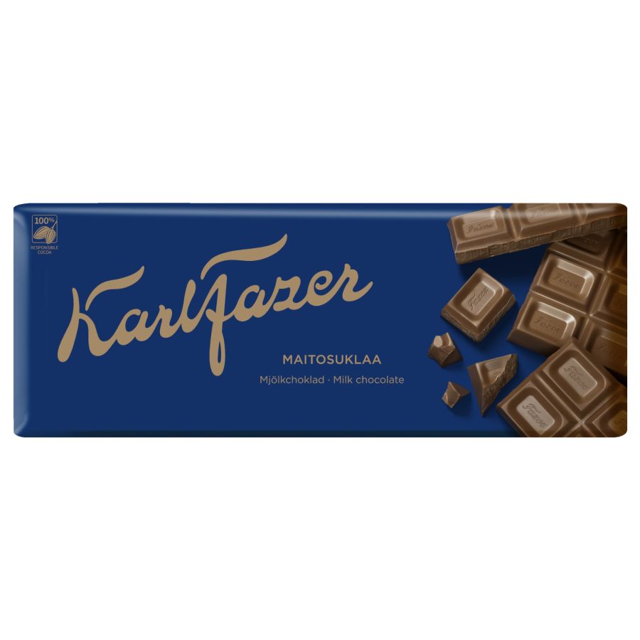 Karl Fazer mælkechokoladeplade 200 g