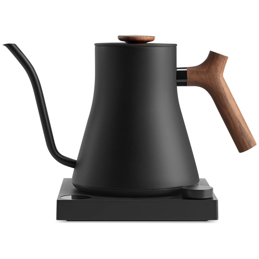 Fellow Stagg EKG Pro Electric Variable Temperature Kettle 900 ml, Matte Black(Walnut Handle