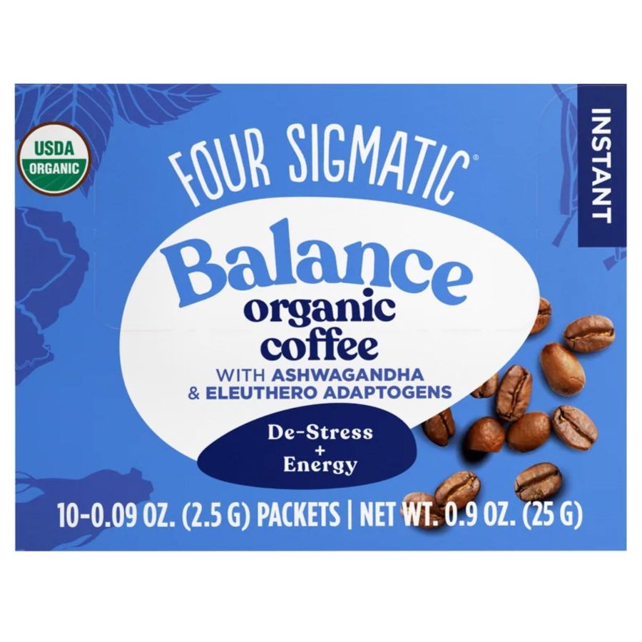 Four Sigmatic Adaptogen Mushroom Coffee Mix With Ashwagandha, 10 portionsposer