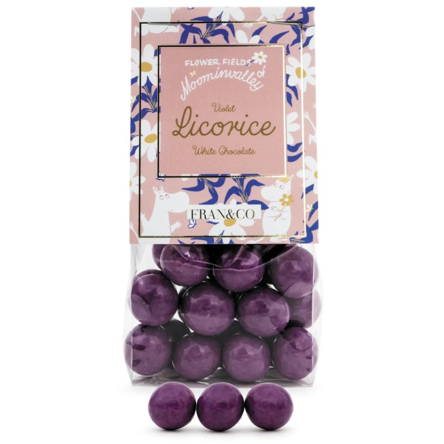 FRAN&Co Moomin viol-lakrids 150 g