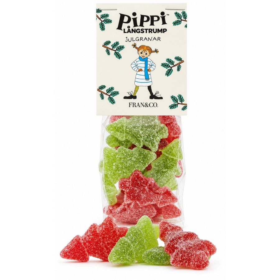 FRAN&Co Pippi frugtgummier formet som juletræer 95 g