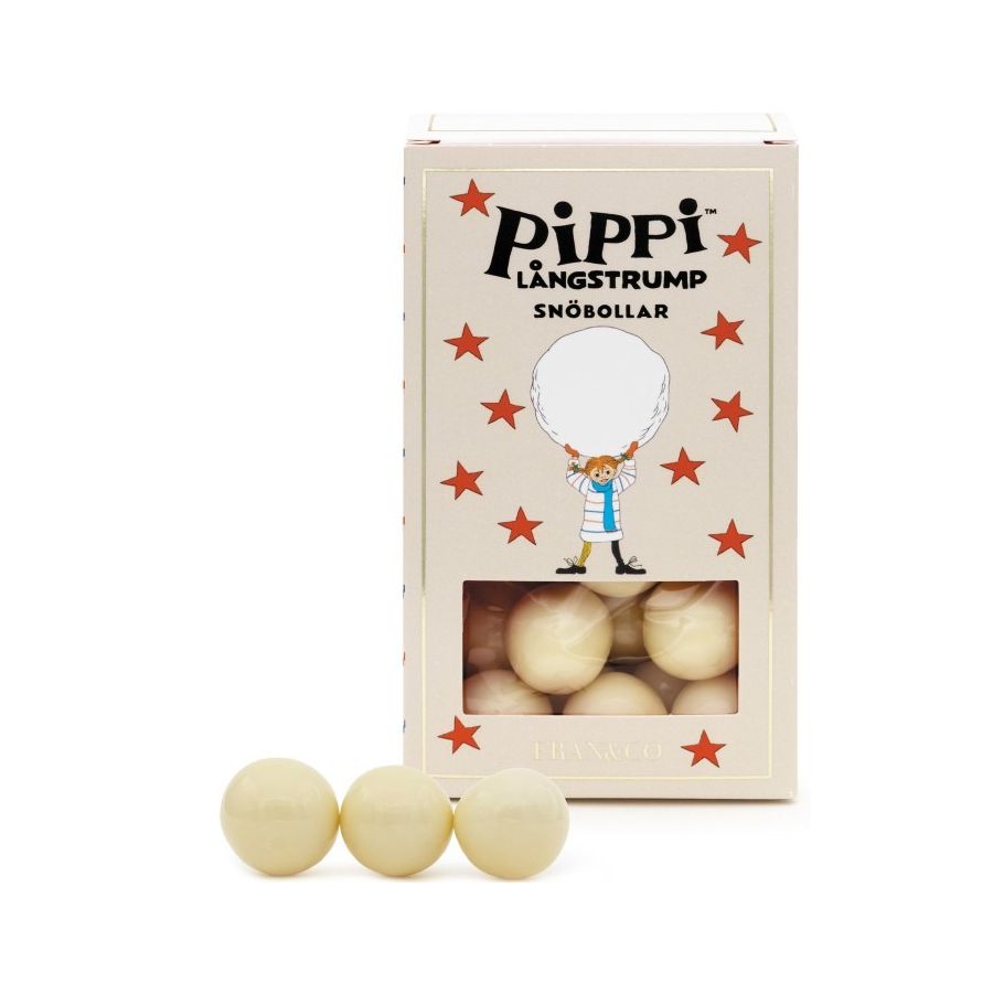 FRAN&Co Pippi snebolde med hvid chokolade 90 g