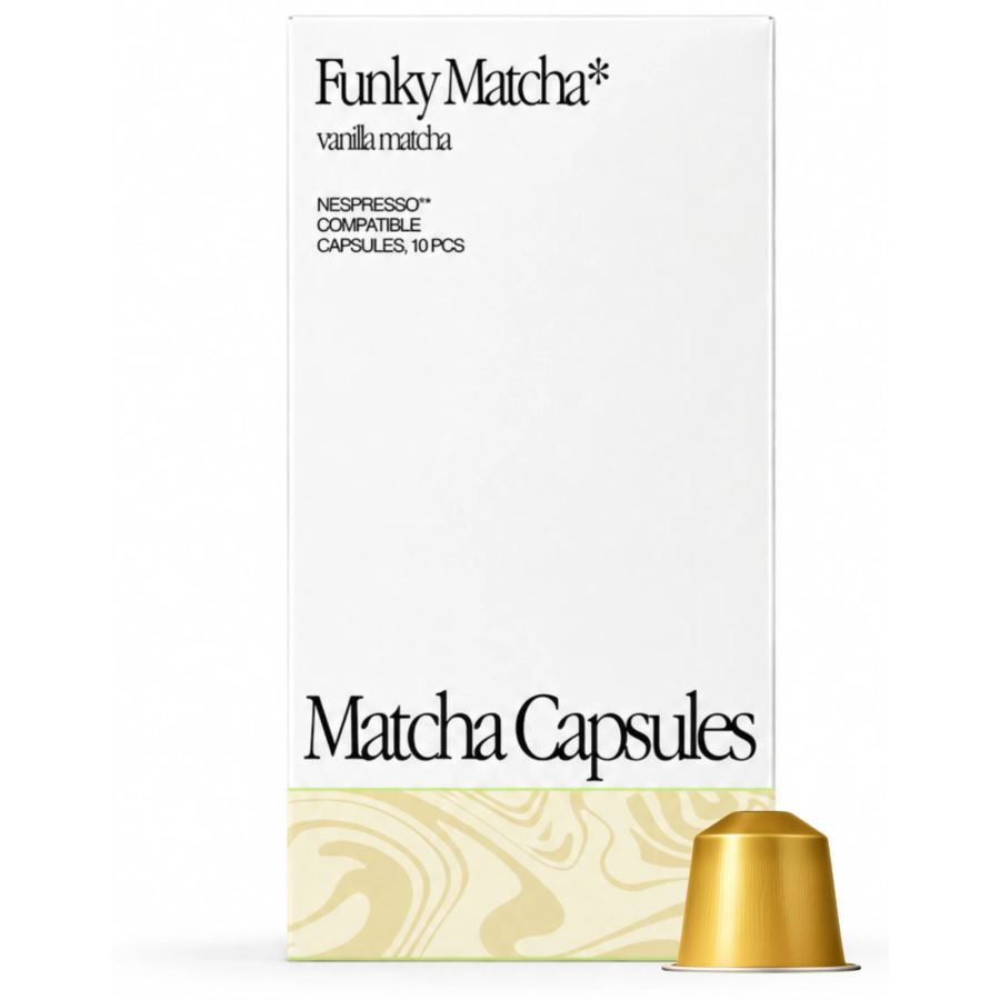 Funky Matcha Vanilla Matcha Nespresso-kompatible matchakapsler 10 stk.