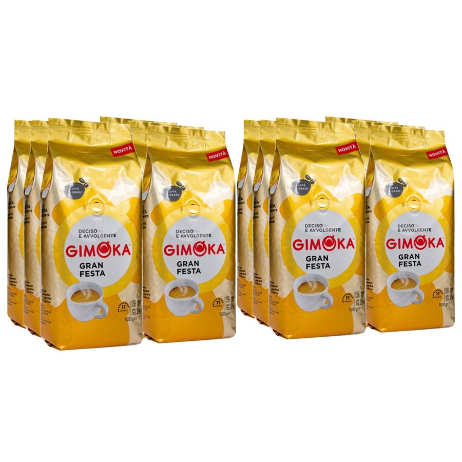 Gimoka Gran Festa kaffebønner 12 x 1 kg