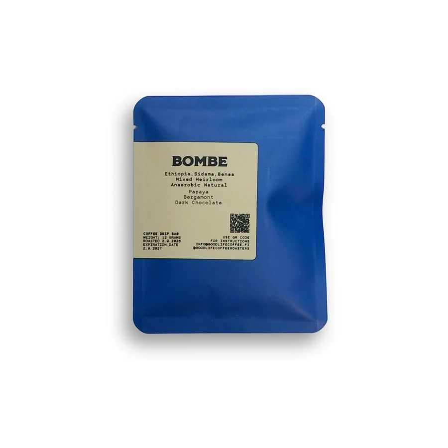 Good Life Coffee Bombe Anaerobic Natural Etiopia, portionskaffeposer 5 x 12 g