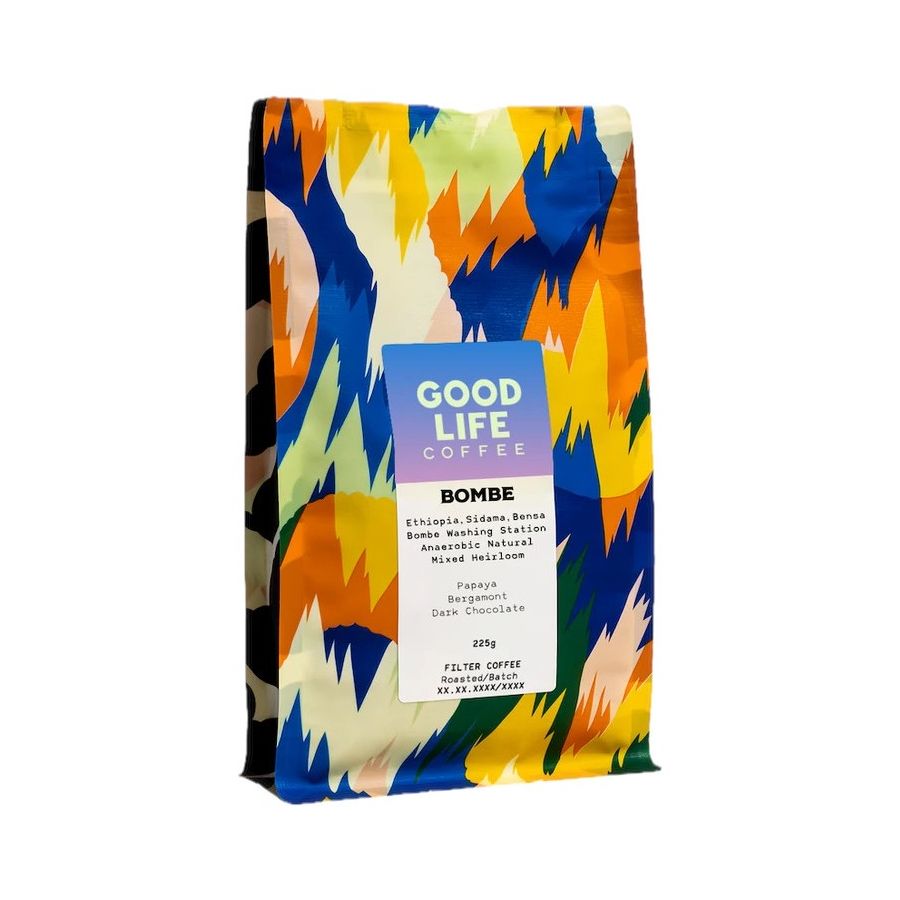 Good Life Coffee Bombe Anaerobic Natural, Etiopia 225 g kaffebønner