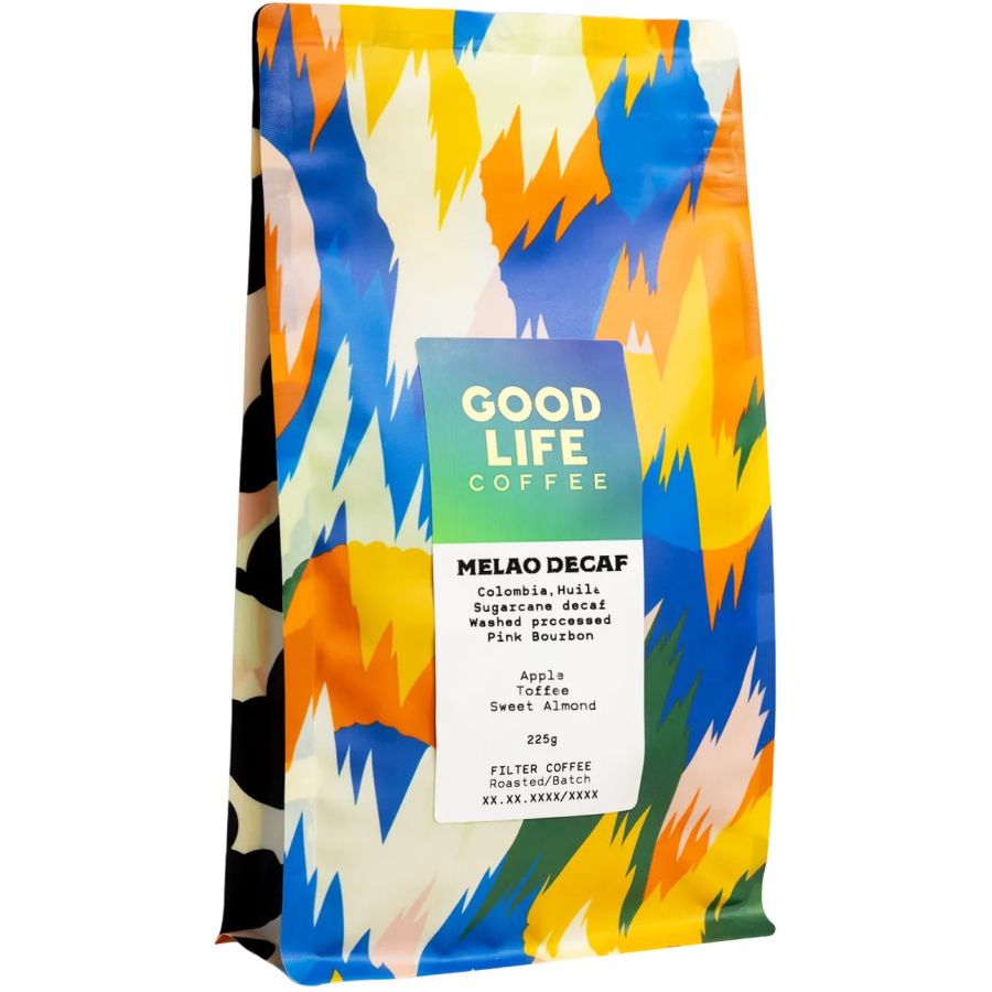 Good Life Coffee Melao Decaf Pink Bourbon, Colombia 225 g kaffebønner