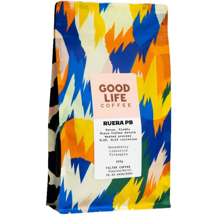 Good Life Coffee Ruera PB Washed, Kenia 225 g kaffebønner