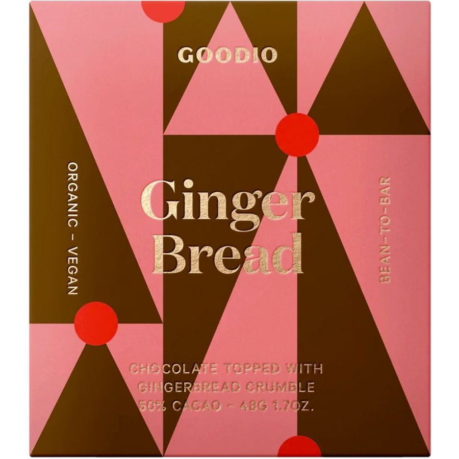 Goodio Peberkage økologisk chokolade 50%, 48 g