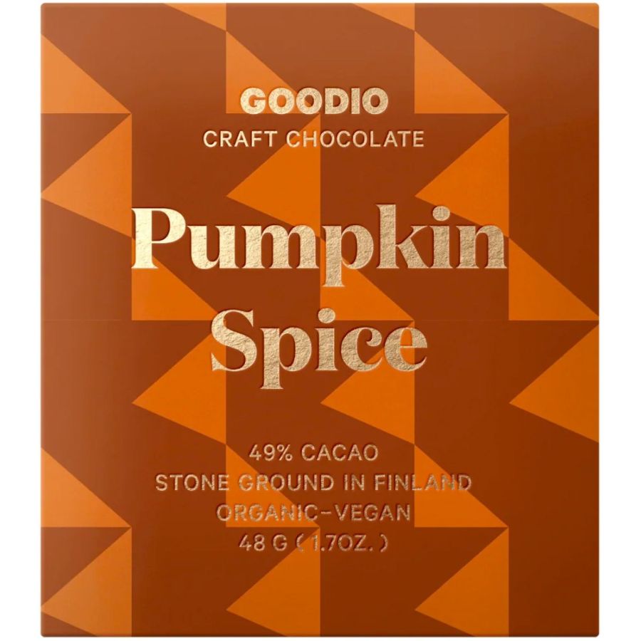 Goodio Pumpkin Spice økologisk chokolade 49%, 48 g