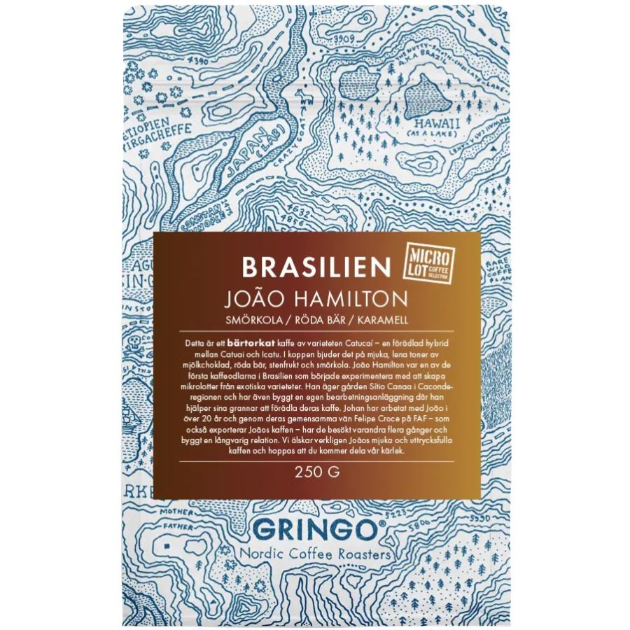 Gringo Nordic Brasilien João Hamilton 250 g kaffebønner