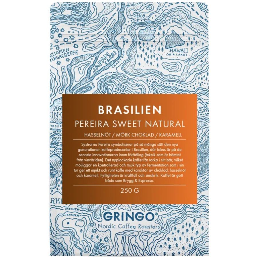 Gringo Nordic Brasilien Pereira Sweet Natural 250 g Coffee Beans