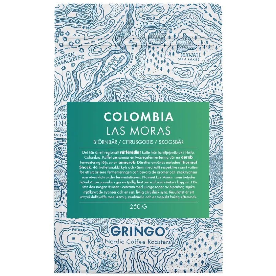 Gringp Nordic Colombia Las Moras 250 g kaffebønner