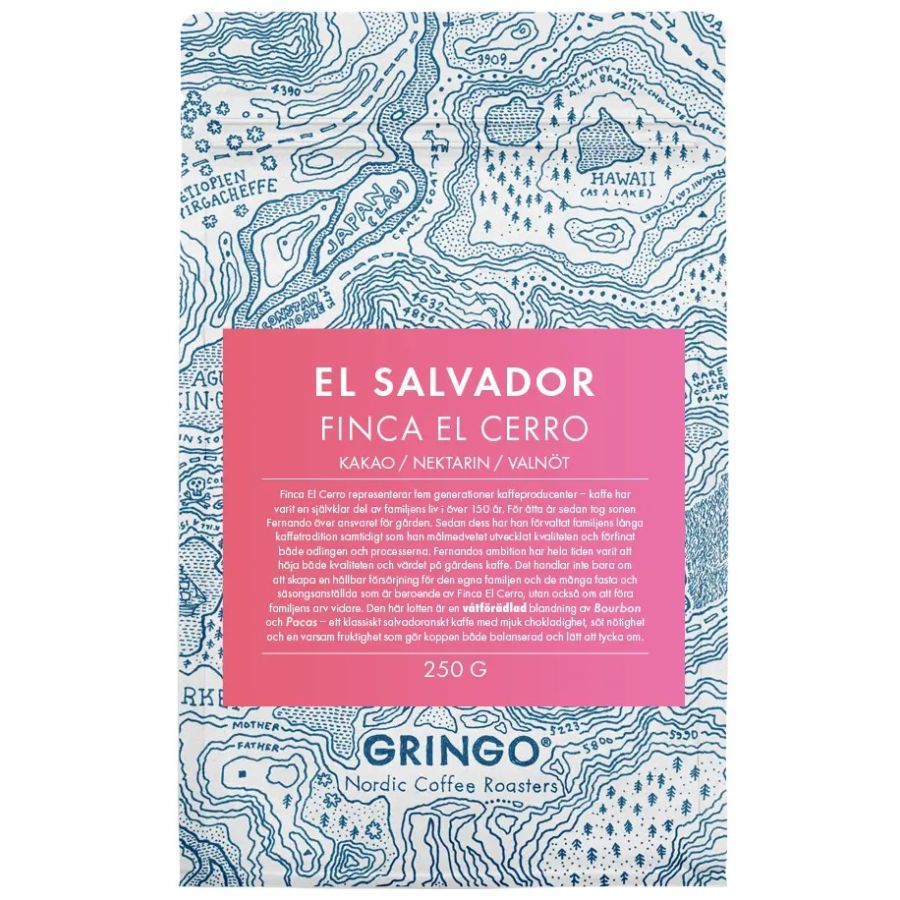Gringo Nordic El Salvador Finca El Cerro 250 g kaffebønner