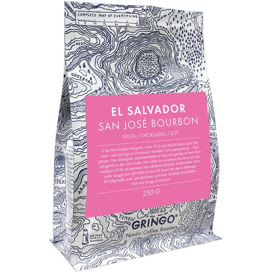 Gringo Nordic El Salvador San José Bourbon 250 g kaffebønner
