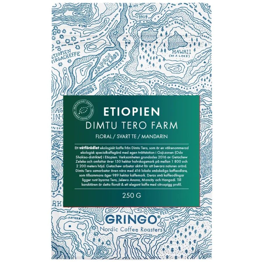 Gringo Nordic Etiopien Dimtu Tero Farm 250 g kaffebønner